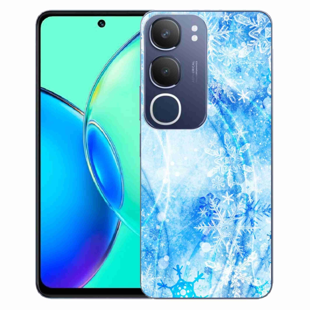 Gelový kryt mmCase na Vivo Y19s - sněhové vločky