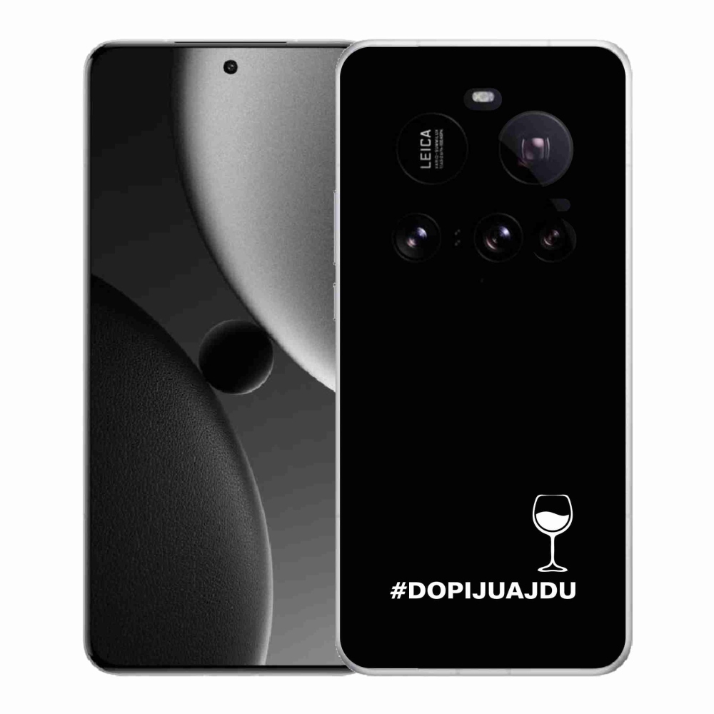Gelový kryt mmCase na Xiaomi 15 Ultra - vinný motiv černé pozadí