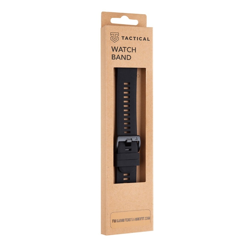 Tactical 426 Silikonový Řemínek pro Garmin Fenix 5/6/7 QuickFit 22mm Black