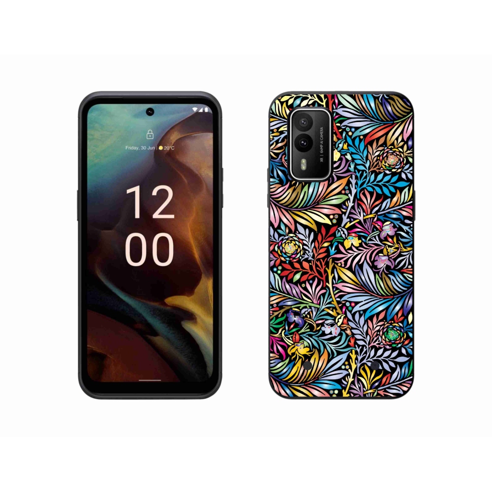 Gelový kryt mmCase na Nokia XR21 - květiny 5