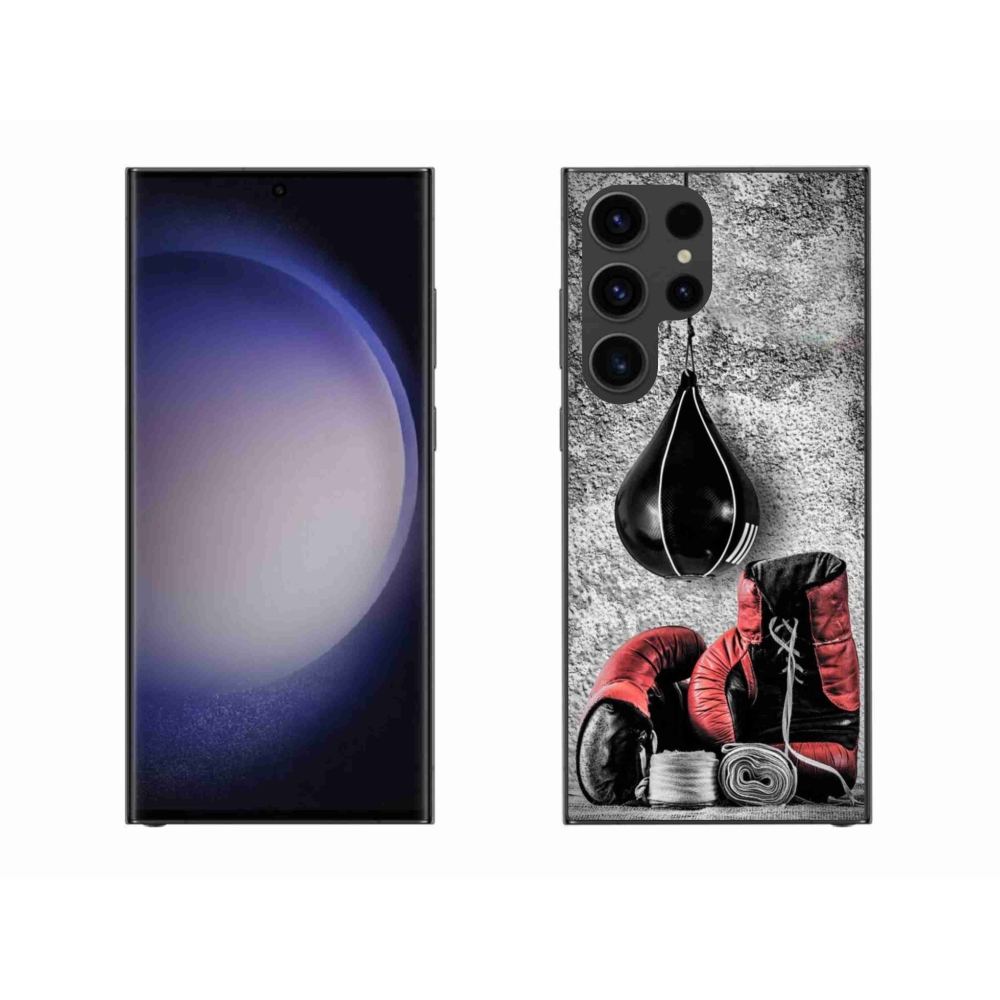 Gelový kryt mmCase na Samsung Galaxy S23 Ultra 5G - boxovací pytel a rukavice