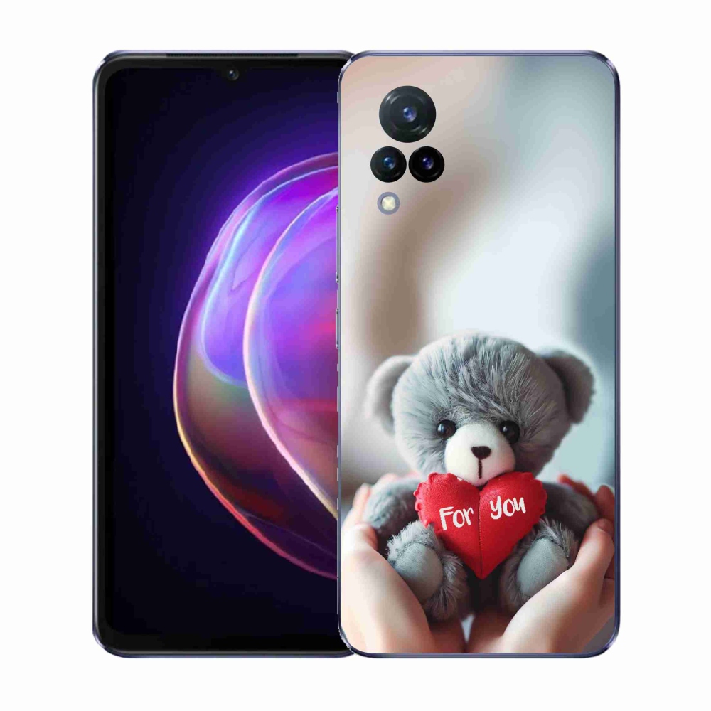 Gelový kryt mmCase na Vivo V21 4G/5G - medvídek pro zamilované