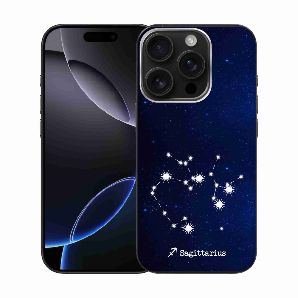 Gelový kryt mmCase na iPhone 16 Pro - souhvězdí Střelce