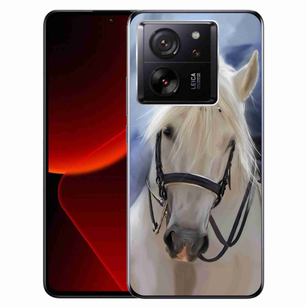 Gelový kryt mmCase na Xiaomi 13T/13T Pro - bílý kůň
