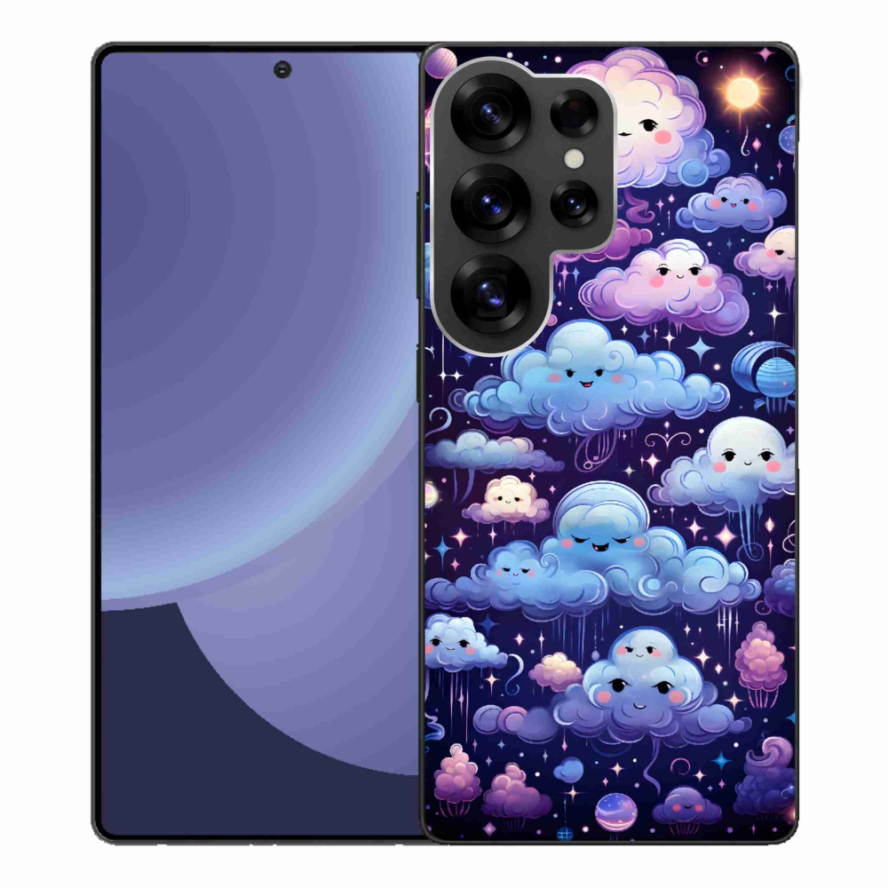 Gelový kryt mmCase na Samsung Galaxy S25 Ultra - mráčky