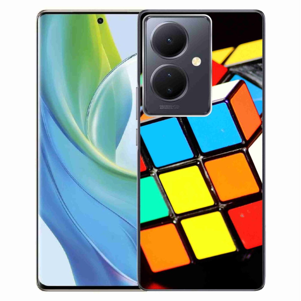 Gelový obal mmCase na Vivo V29 Lite 5G - rubikova kostka