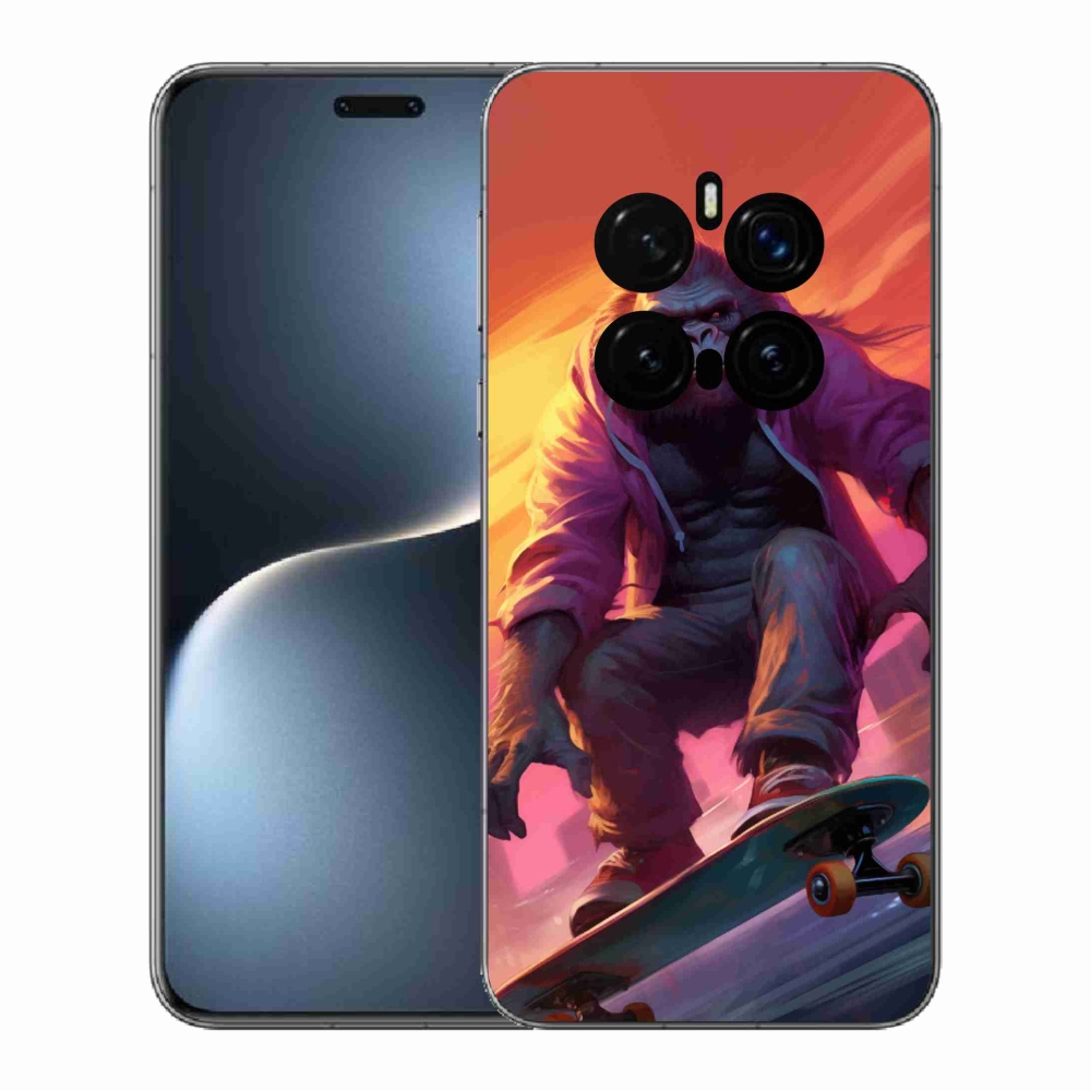 Gelový kryt mmCase na Honor Magic 7 Pro 5G - gorila na skateboardu