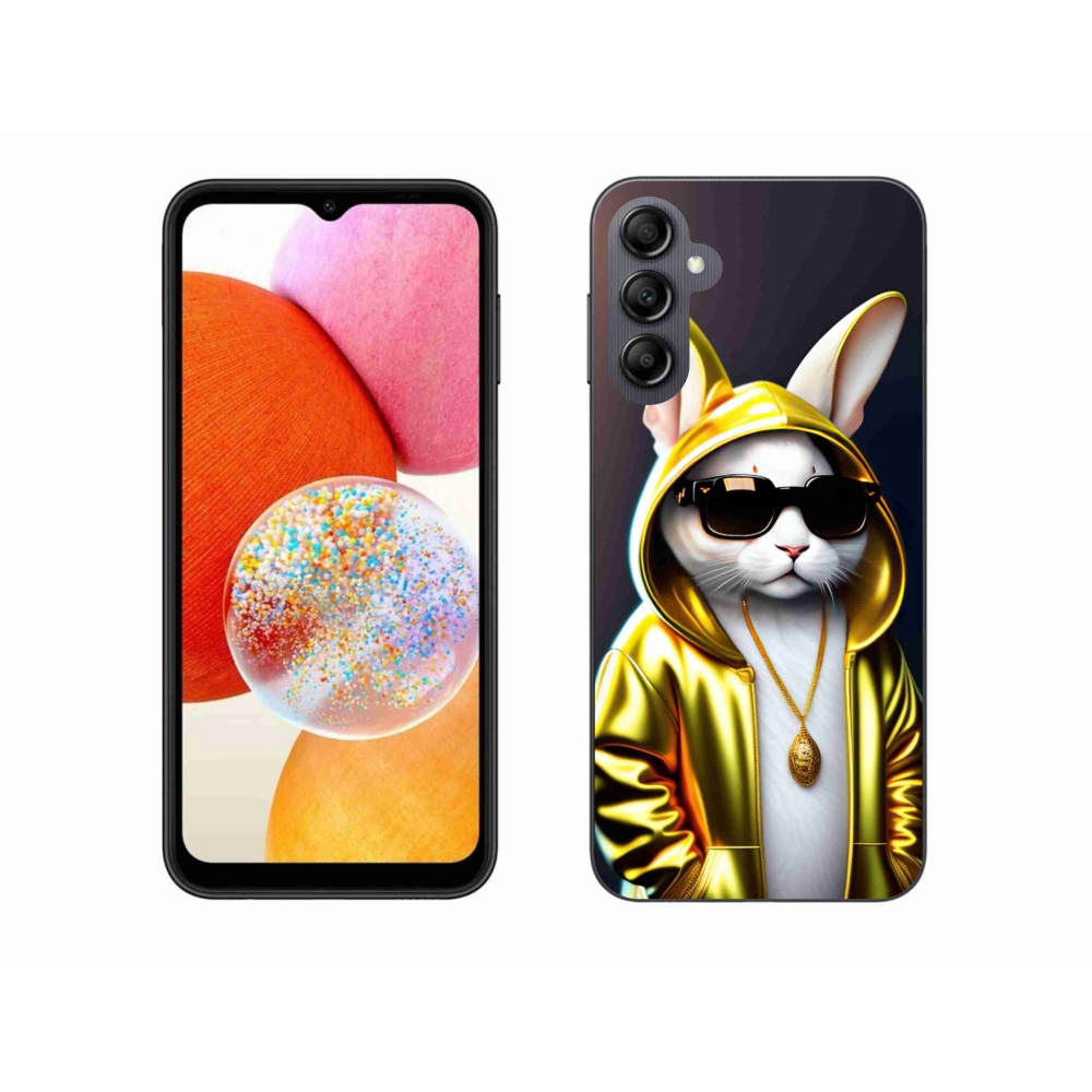Gelový kryt mmCase na Samsung Galaxy A14 4G/5G - kočka boss