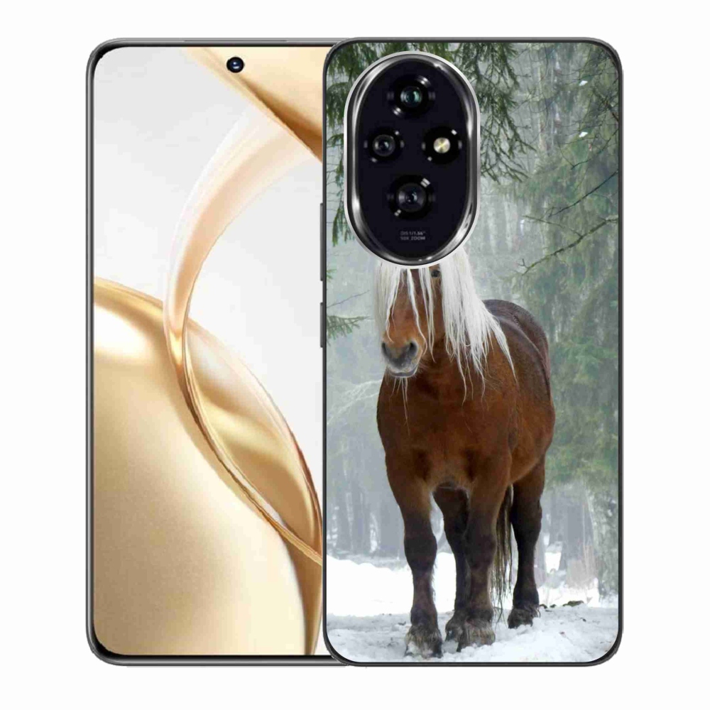 Gelový obal mmCase na Honor 200 5G - kůň v lese