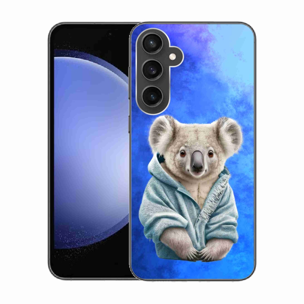 Gelový kryt mmCase na Samsung Galaxy S23 FE - koala ve svetru