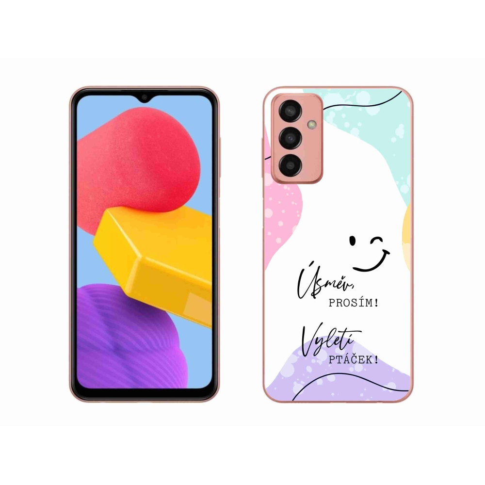 Gelový kryt mmCase na Samsung Galaxy M13 - vtipný text 4 bílé pozadí