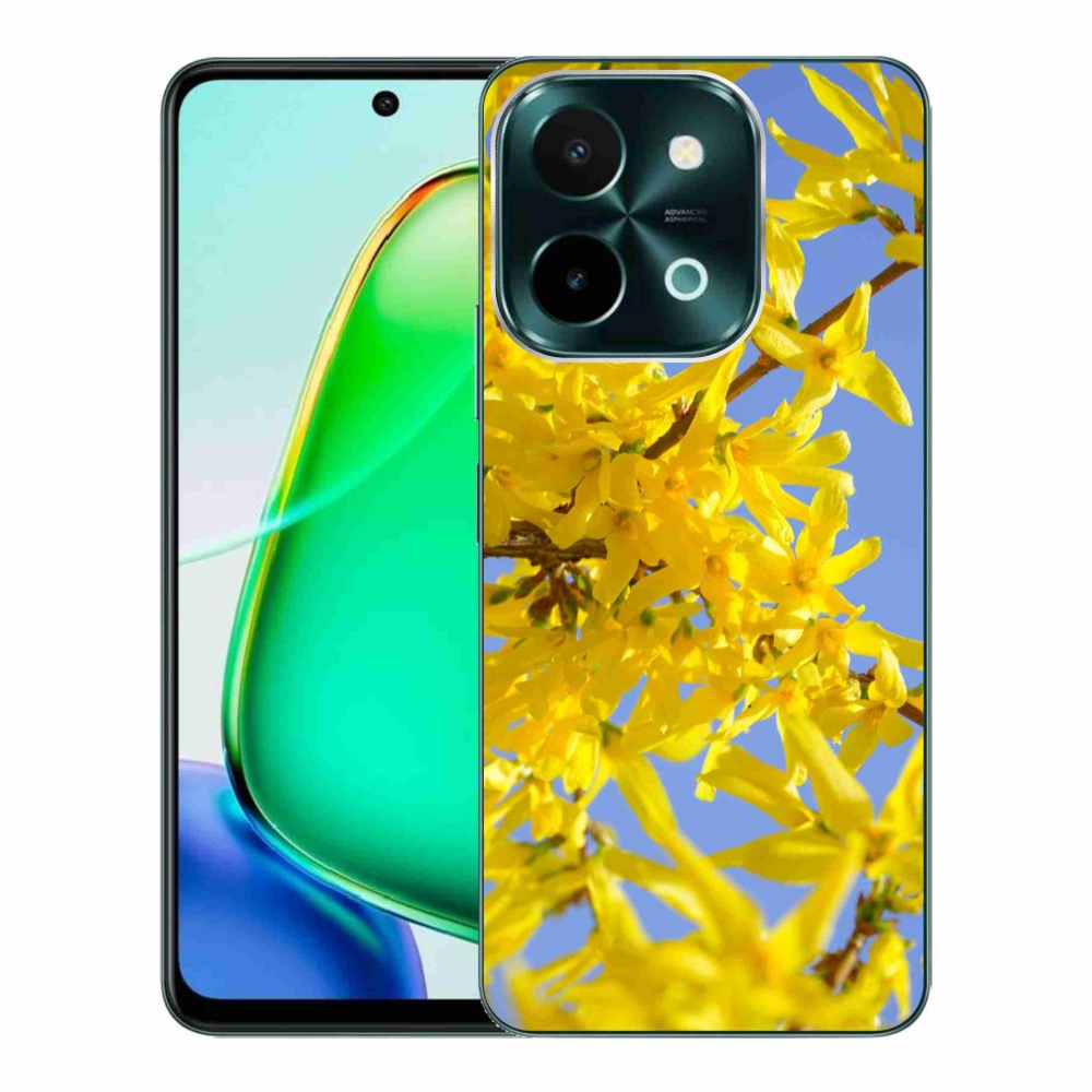 Gelový kryt mmCase na Vivo Y28 - žluté květy