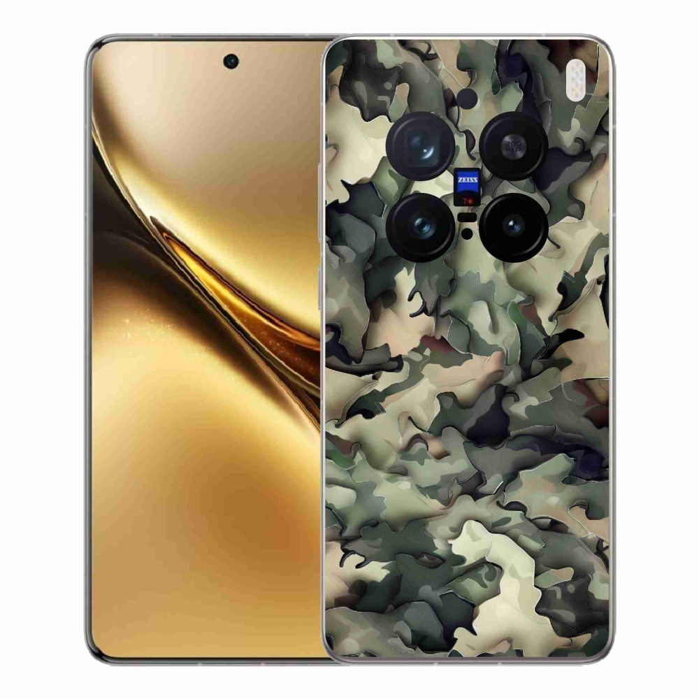 Gelový kryt mmCase na Vivo X200 Pro 5G - maskáčový vzor 9