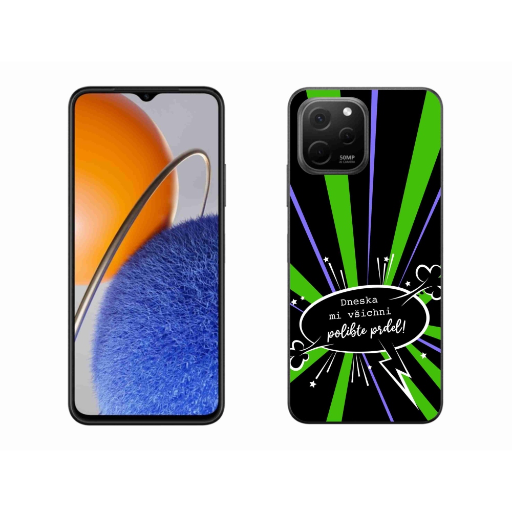 Gelový kryt mmCase na Huawei Nova Y61 - vtipný text 15 černé pozadí