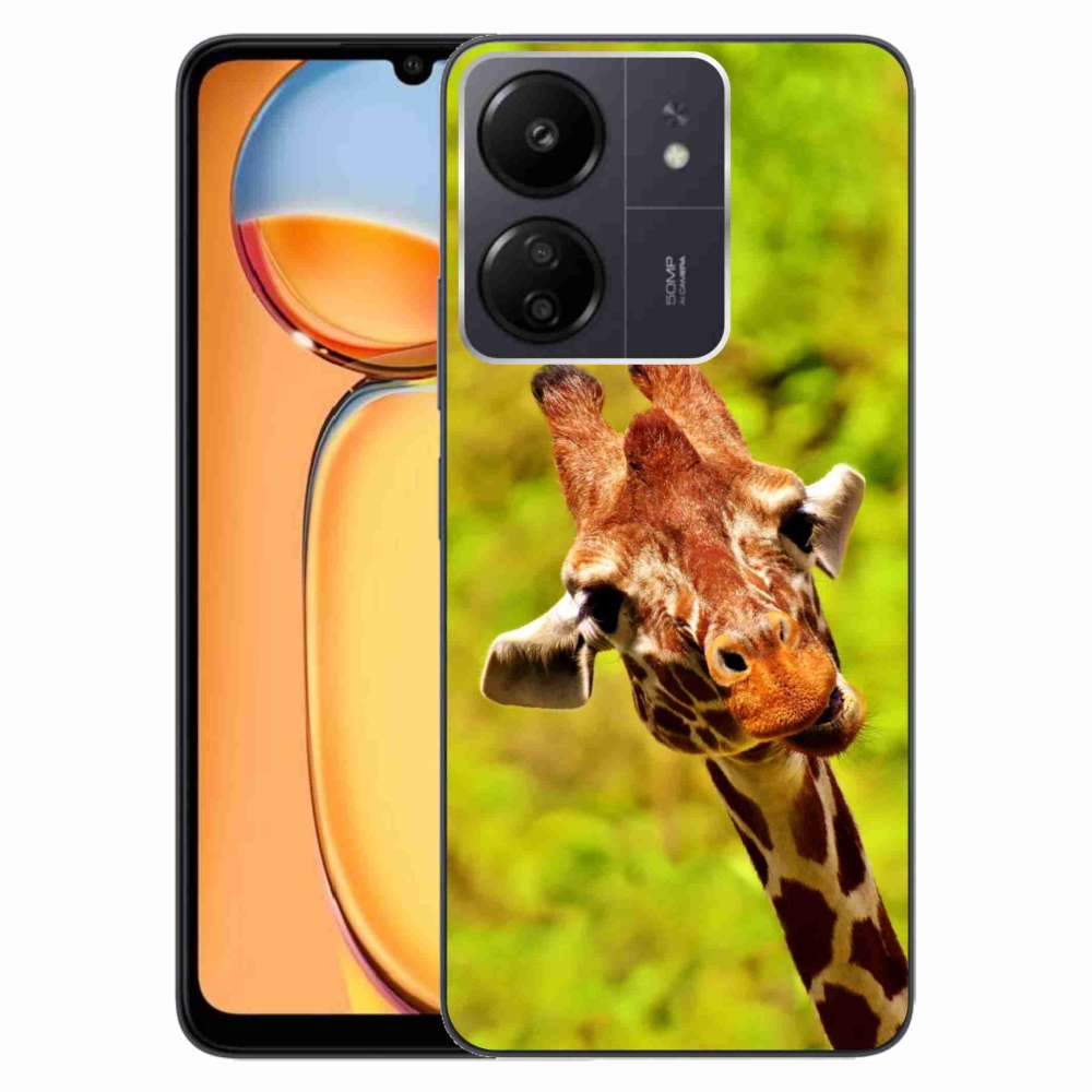 Gelový kryt mmCase na Xiaomi Poco C65/Redmi 13C - žirafa