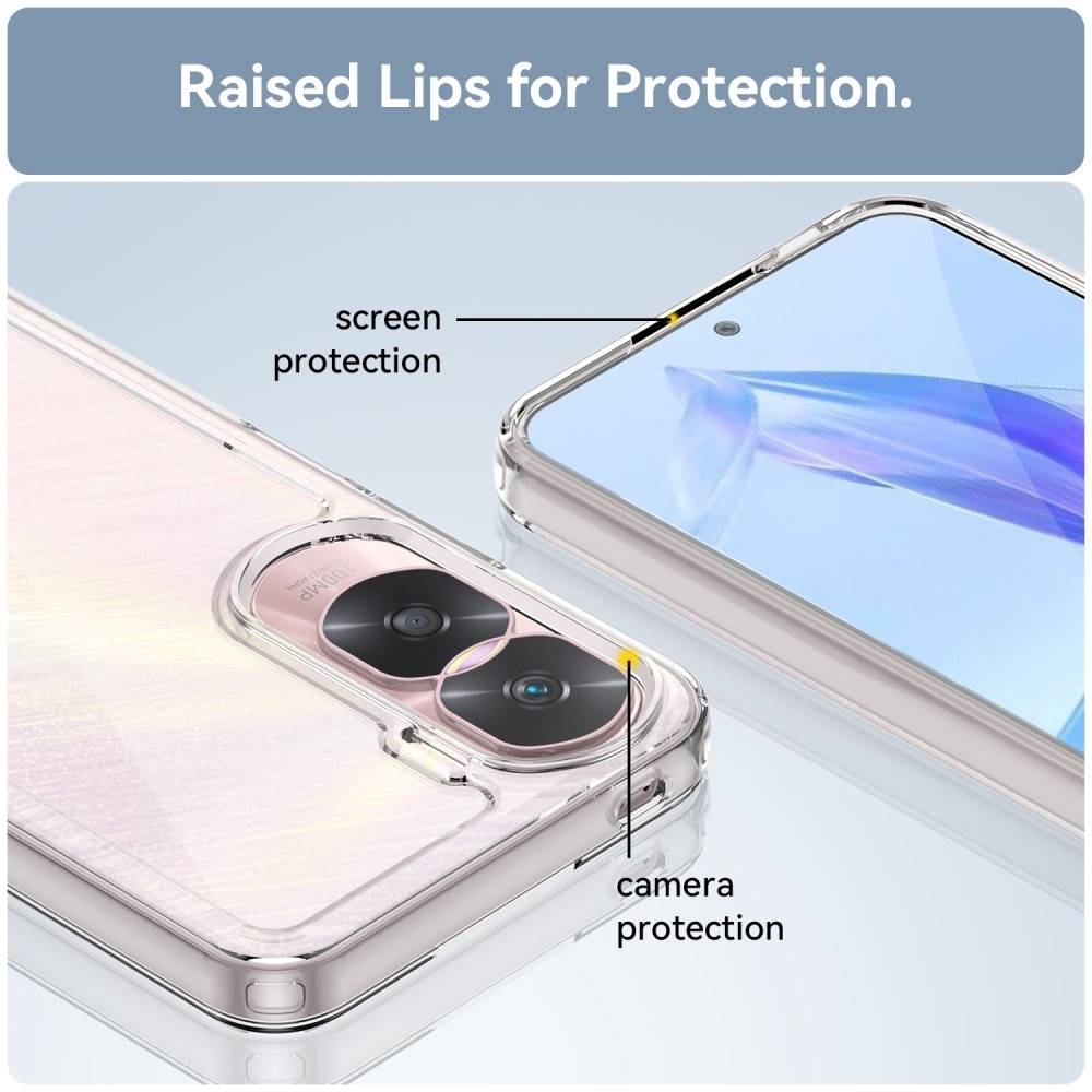 Gelový obal s pevnými zády na Honor 90 Lite - průhledný