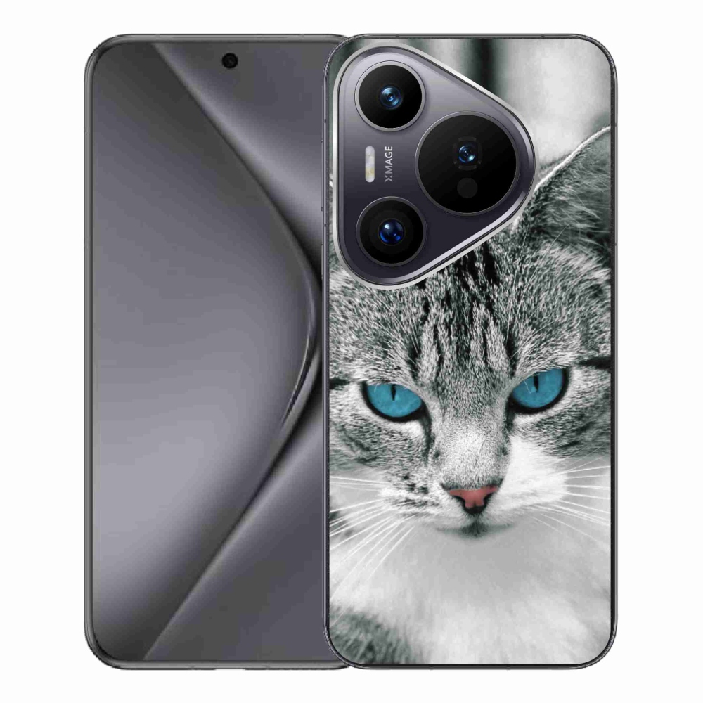 Gelový kryt mmCase na Huawei Pura 70 Pro - kočičí pohled 1