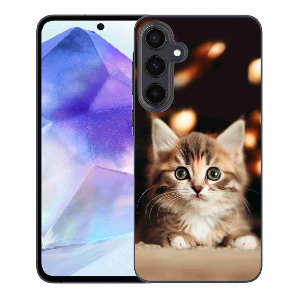 Gelový kryt mmCase na Samsung Galaxy A55 5G - roztomilé kotě 2