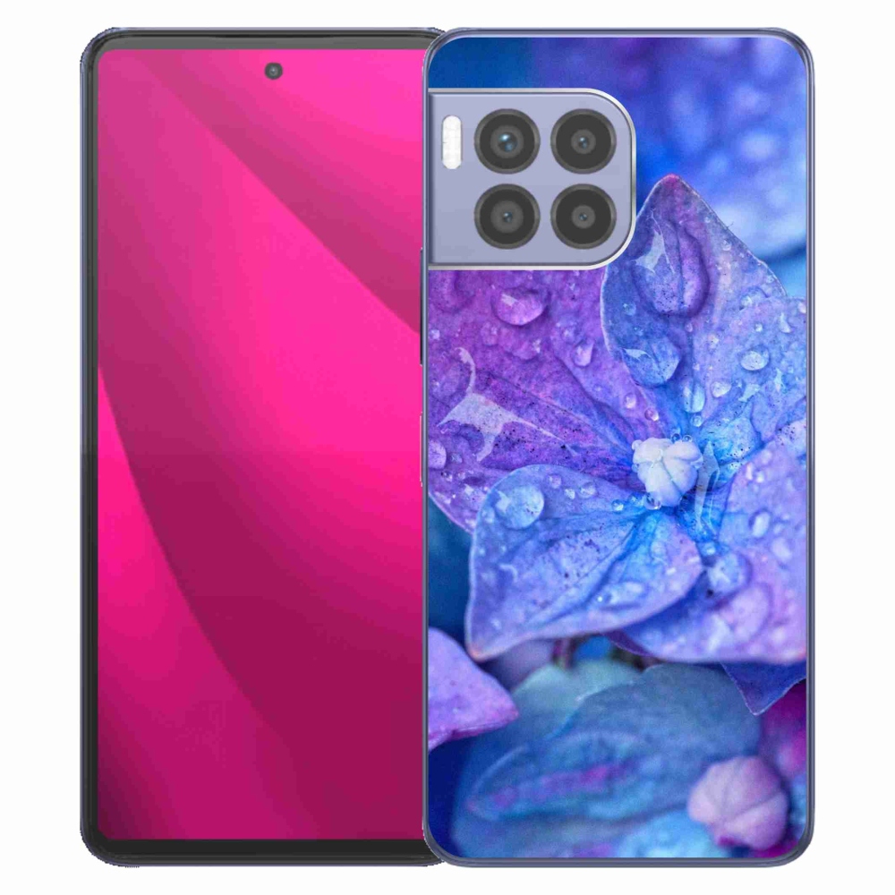Gelový kryt mmCase na T-Mobile T Phone 2 Pro - fialový květ