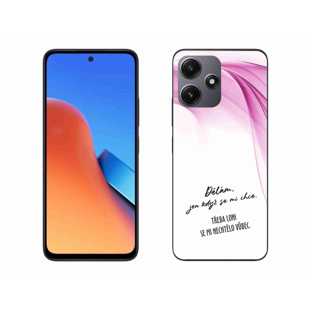 Gelový kryt mmCase na Xiaomi Redmi 12 5G - vtipný text 12 bílé pozadí