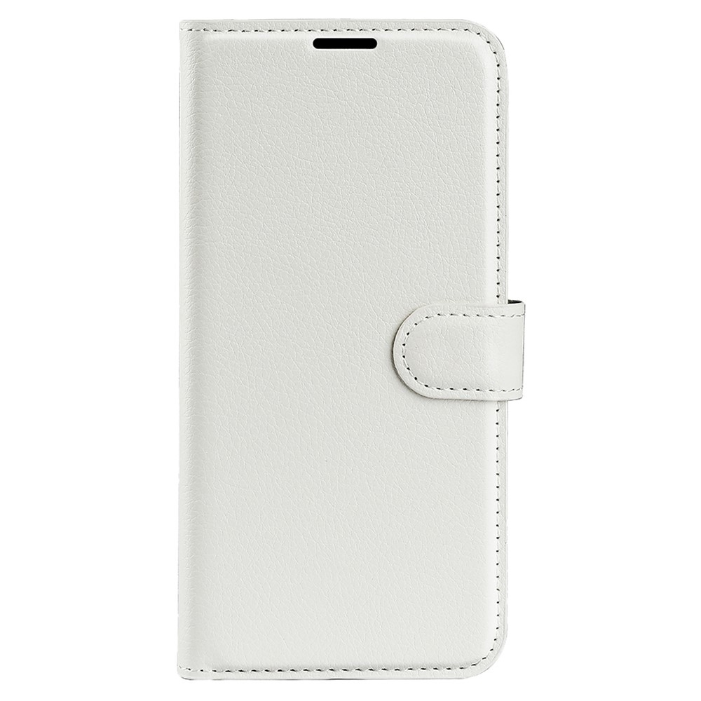 Litchi knížkové pouzdro na Xiaomi Redmi Note 13 5G - bílé