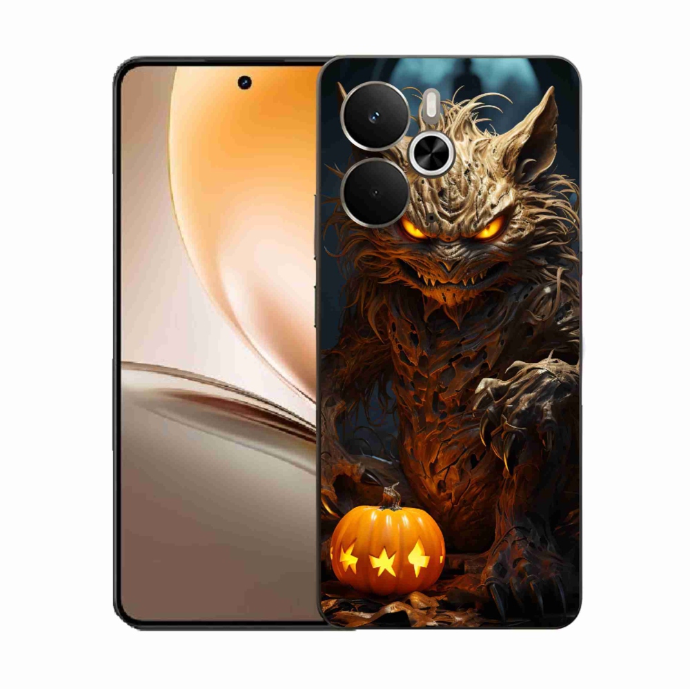 Gelový kryt mmCase na Realme 14 5G - halloweenská příšera