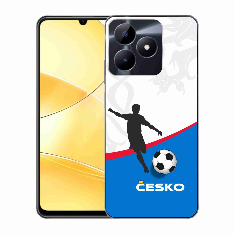 Gelový kryt mmCase na Realme C51/C53 - fotbal Česko 1