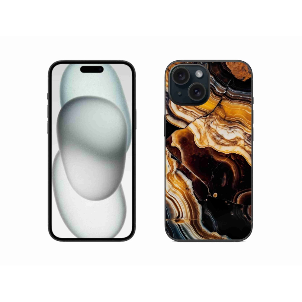 Gelový kryt mmCase na iPhone 15 - abstraktní motiv 26