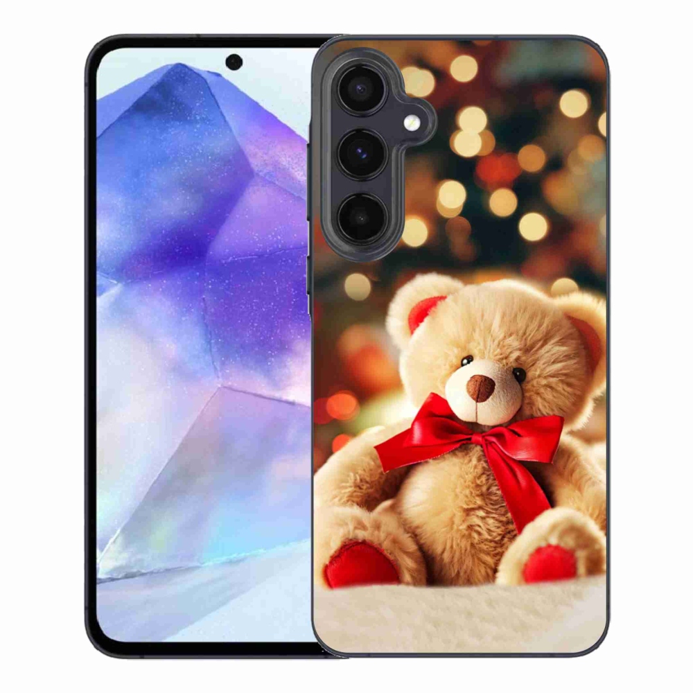 Gelový kryt mmCase na Samsung Galaxy A55 5G - plyšový medvídek