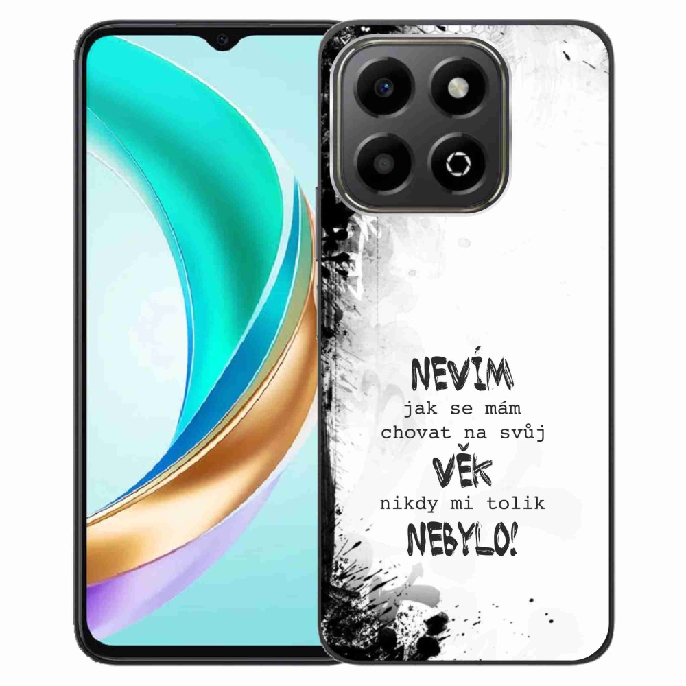 Gelový kryt mmCase na Honor X6b - vtipný text 14 bílé pozadí