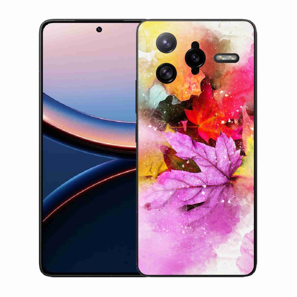 Gelový kryt mmCase na Xiaomi Poco F7 Ultra - barevné listy