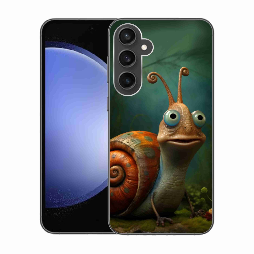 Gelový kryt mmCase na Samsung Galaxy S23 FE - šnek
