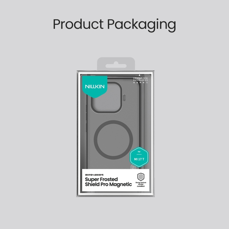 Nillkin Super Frosted PRO Magnetic Zadní Kryt pro Xiaomi 17T Transparent Black