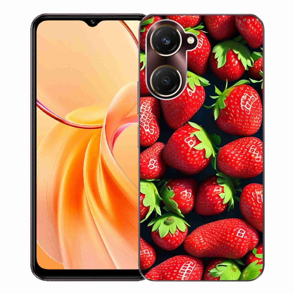 Gelový kryt mmCase na Vivo Y28s 5G - jahody