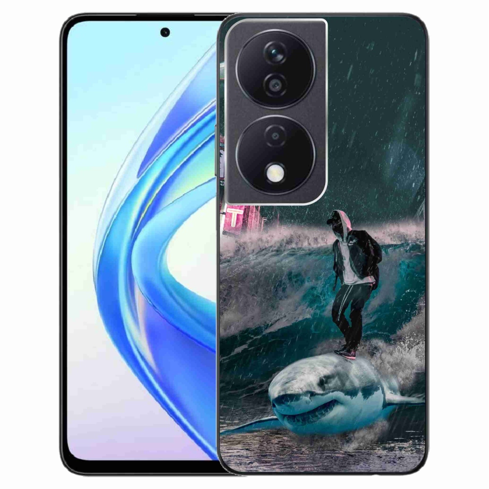 Gelový kryt mmCase na Honor X7b/Honor 90 Smart - žralok