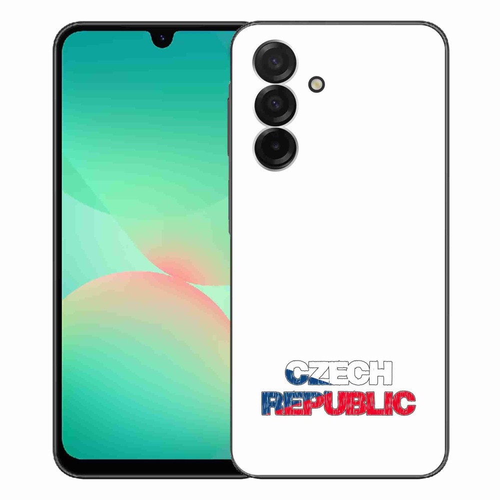 Gelový kryt mmCase na Samsung Galaxy A26 5G - Czech Republic bílé pozadí