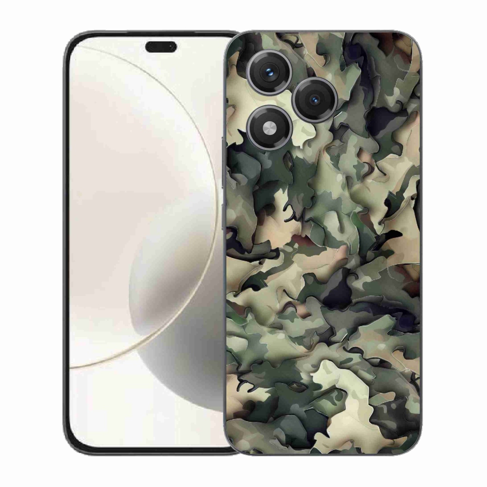 Gelový kryt mmCase na Honor 400 Lite - maskáčový vzor 9