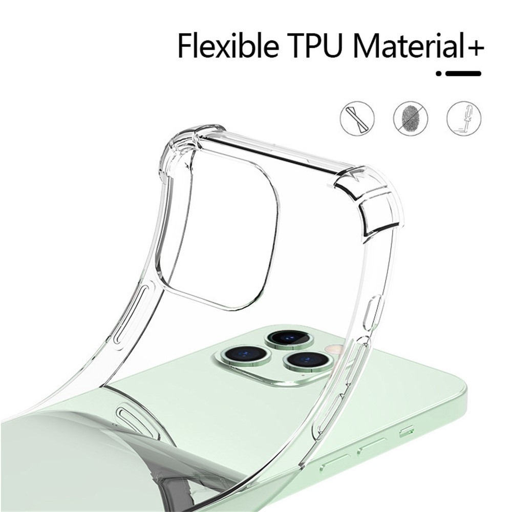 Průhledný gelový obal s vyztuženými rohy na Xiaomi 14T Pro - průhledný