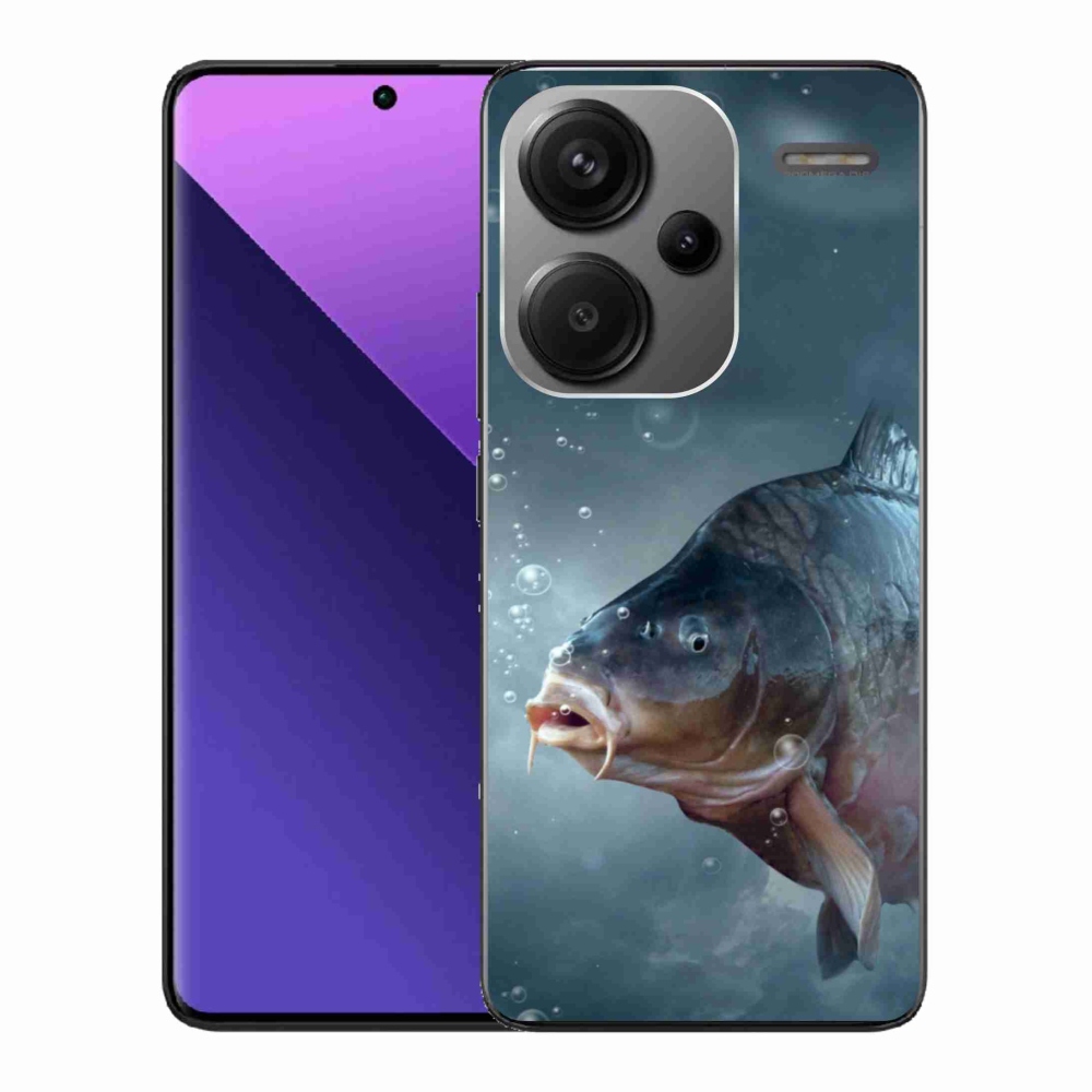 Gelový kryt mmCase na Xiaomi Redmi Note 13 Pro+ 5G - kapr a bublinky