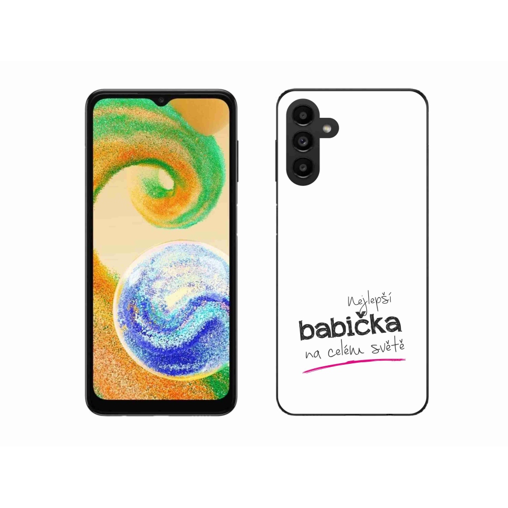 Gelový kryt mmCase na Samsung Galaxy A04s (164.7x76.7x9.1mm) - nejlepší babička 4 bílé pozadí