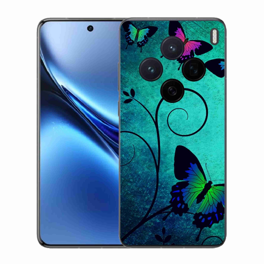 Gelový kryt mmCase na Vivo X200 5G - barevní motýli