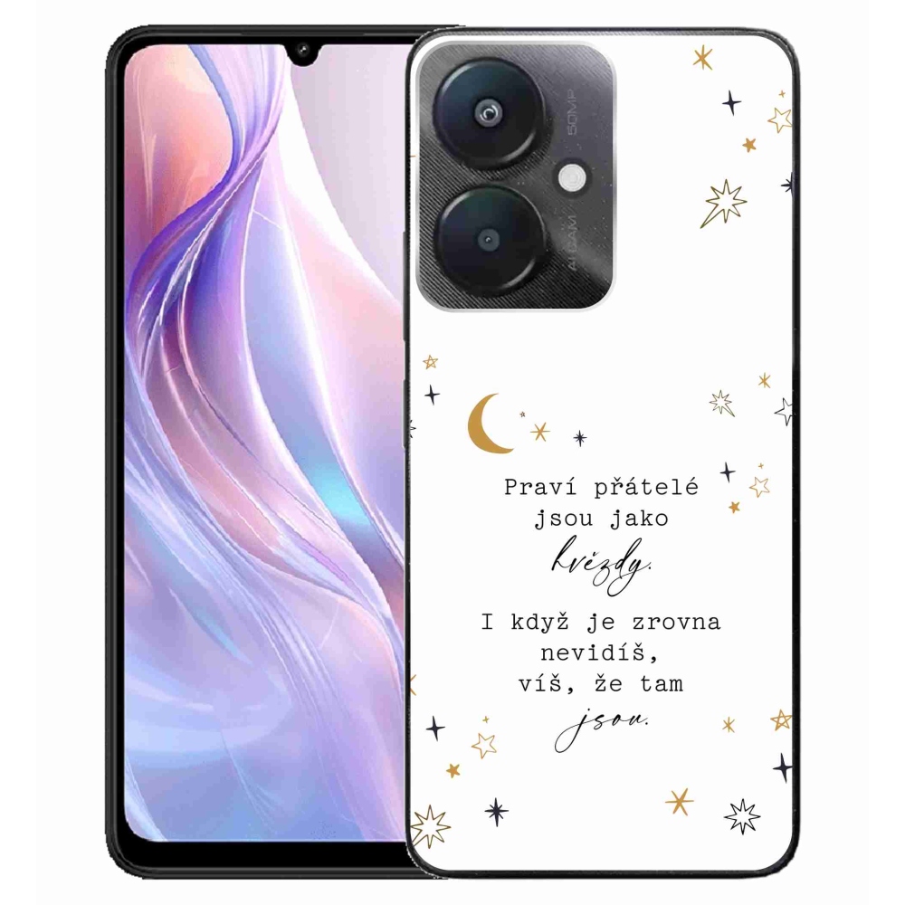 Gelový kryt mmCase na Xiaomi Redmi 13C 5G  - citát 6 bílé pozadí