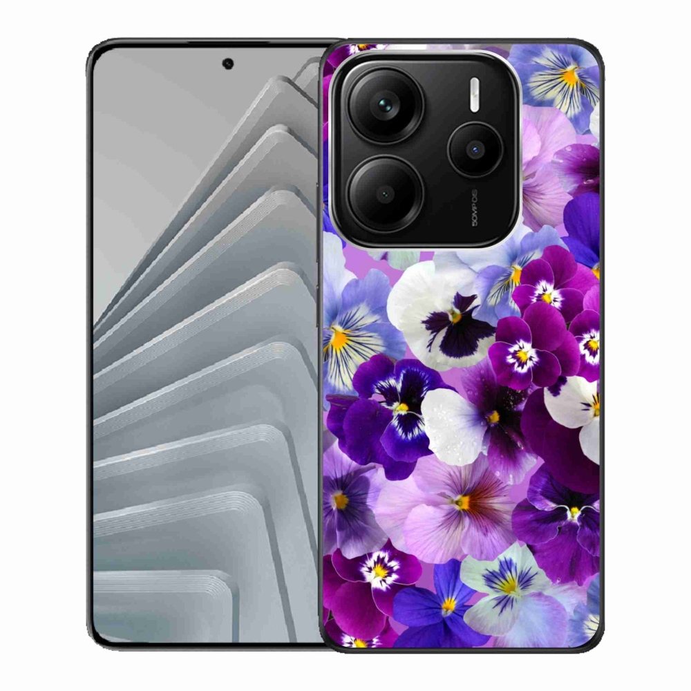 Gelový kryt mmCase na Xiaomi Redmi Note 14 5G - květiny 9