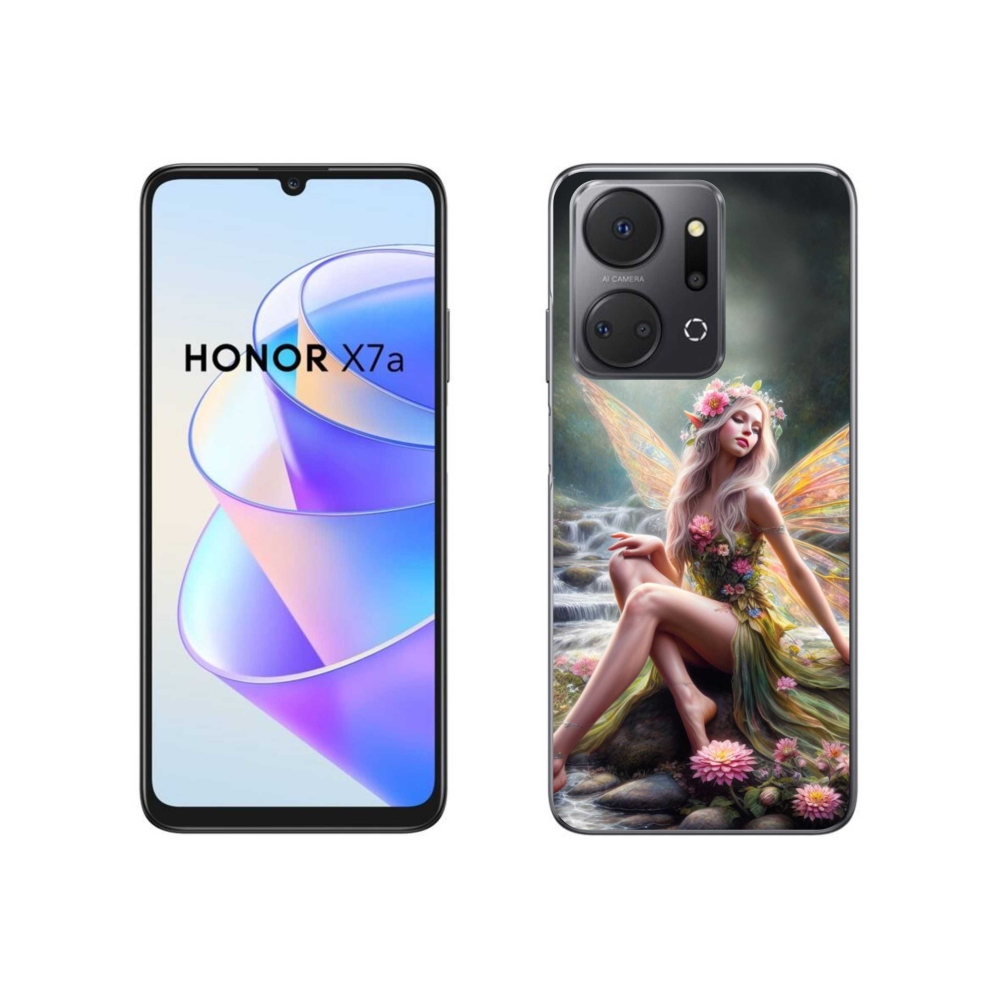 Gelový kryt mmCase na Honor X7a - motýlí žena 1