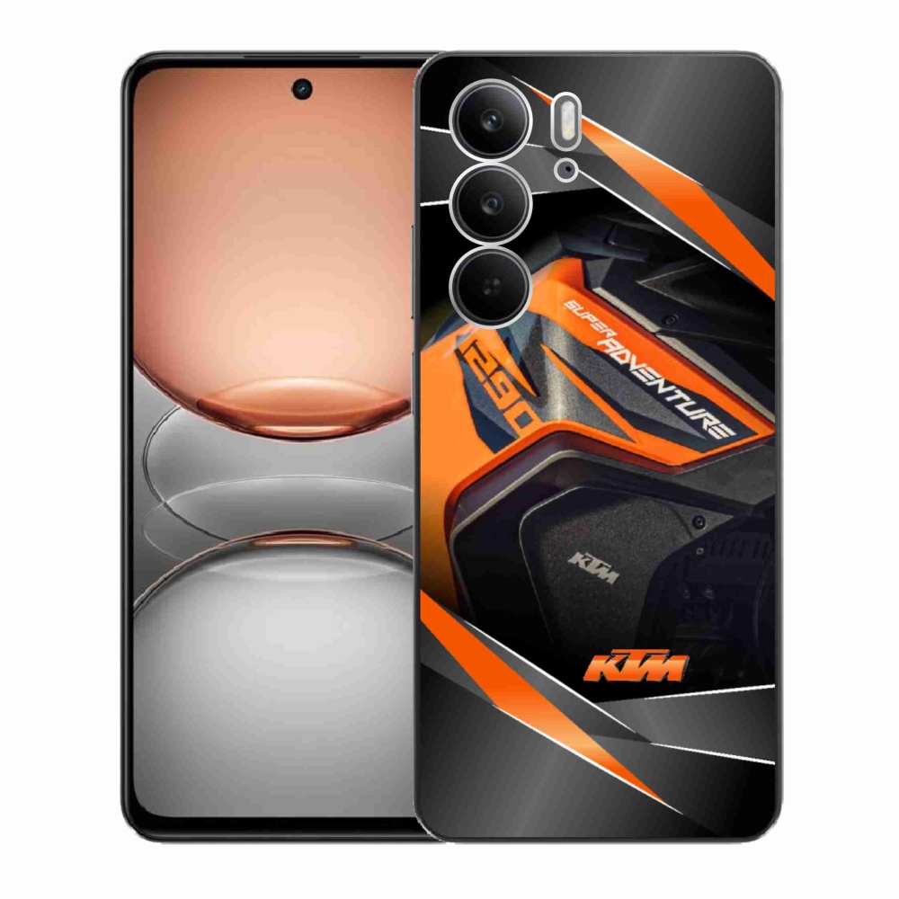 Gelový kryt mmCase na Realme C75 - motorka ktm