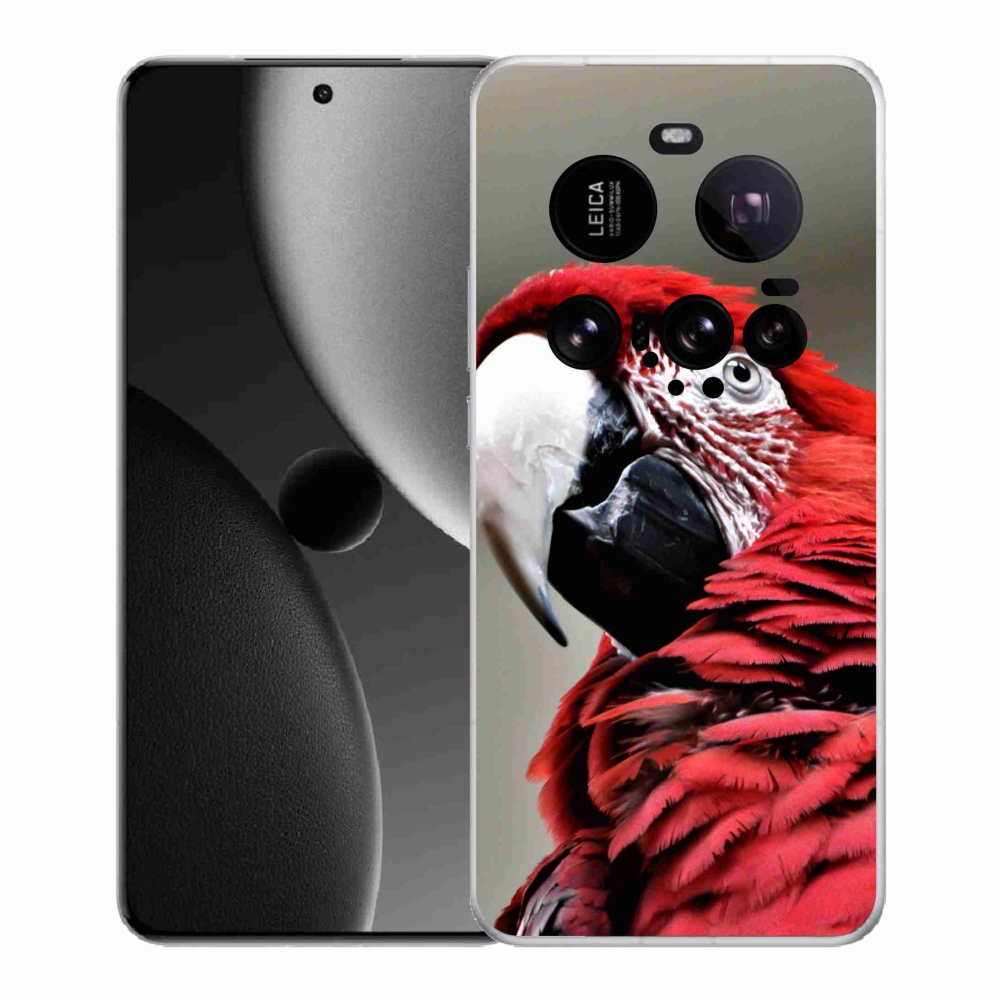 Gelový kryt mmCase na Xiaomi 15 Ultra - papoušek ara červený