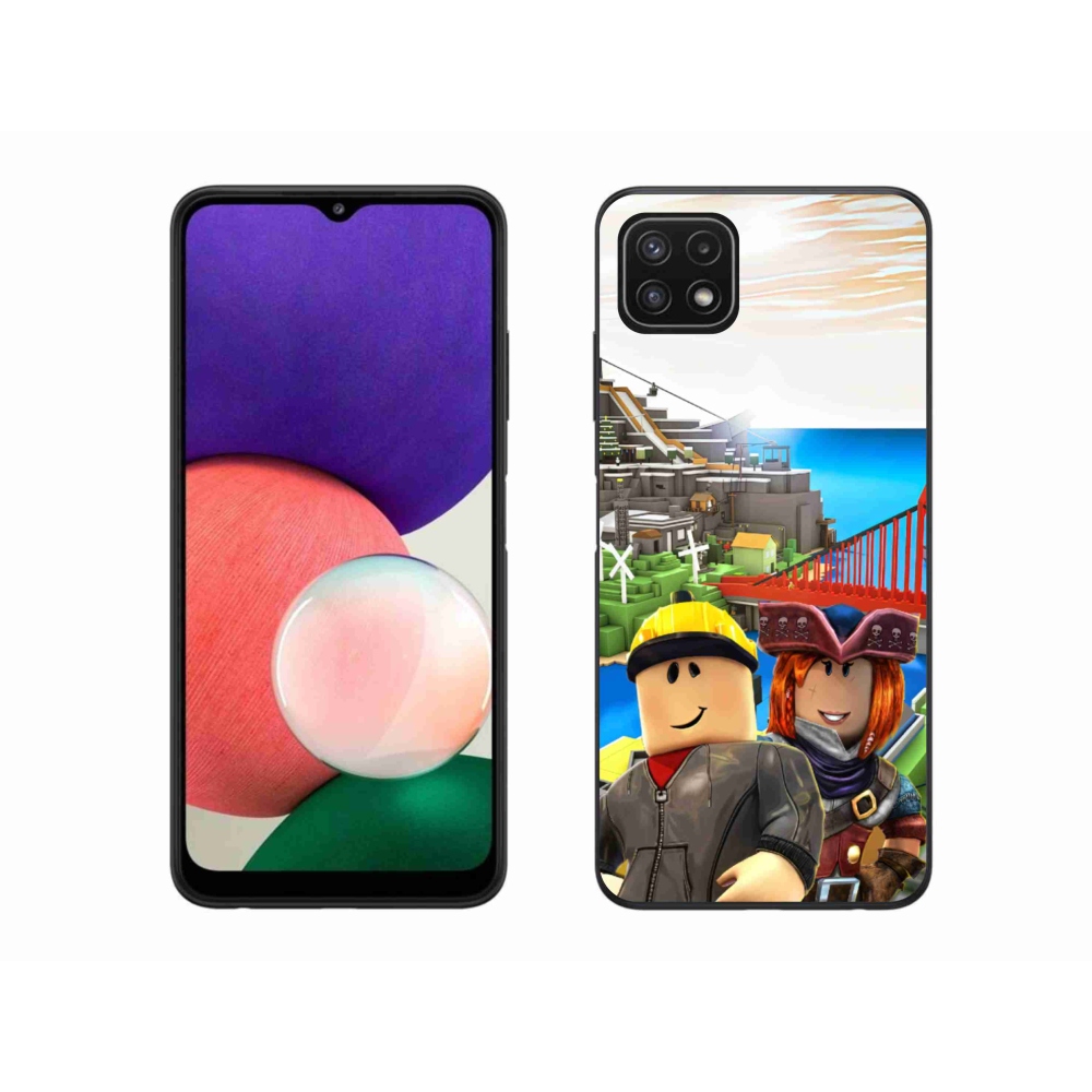 Gelový kryt mmCase na Samsung Galaxy A22 5G - roblox 1