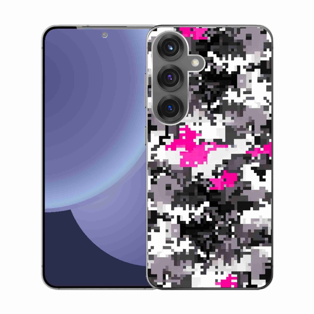 Gelový kryt mmCase na Samsung Galaxy S25 - maskáčový vzor 4
