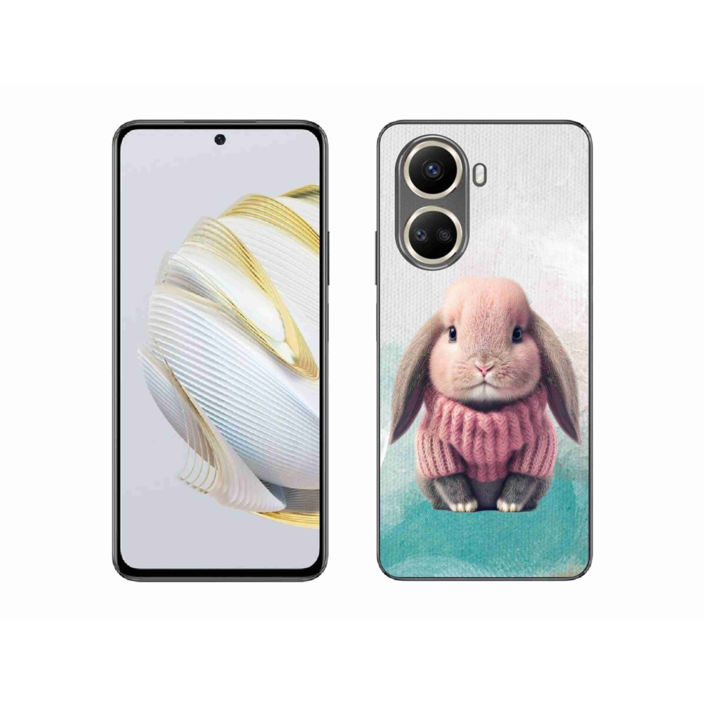 Gelový kryt mmCase na Huawei Nova 10 SE - králíček ve svetru