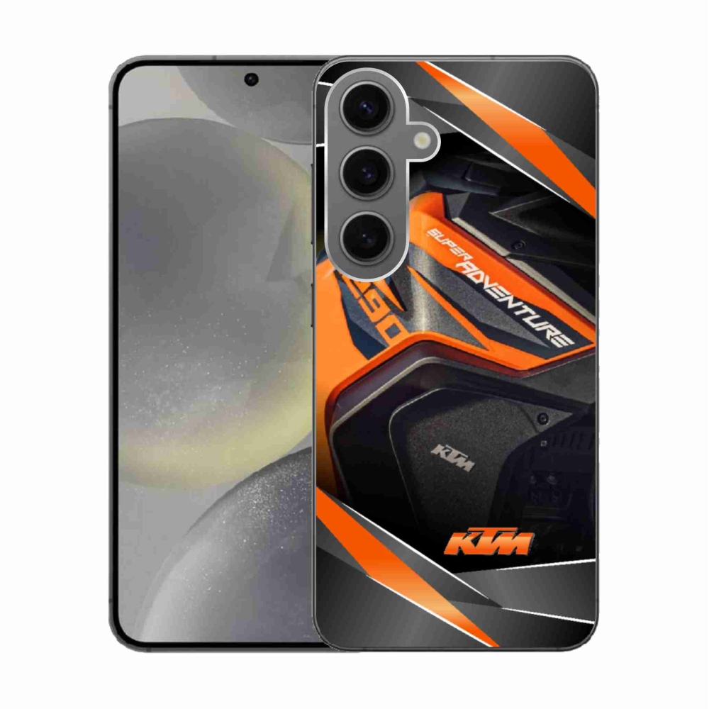 Gelový kryt mmCase na Samsung Galaxy S24 - motorka ktm